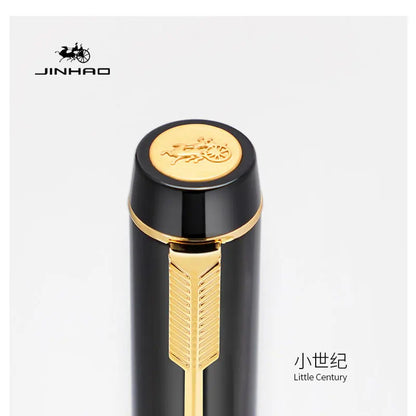Jinhao 100 Fountain Pen Commemorative Resin Good Pen Nib 18 KGP Gold Sandwiched Thin Tod Small Business Office Gift Pen