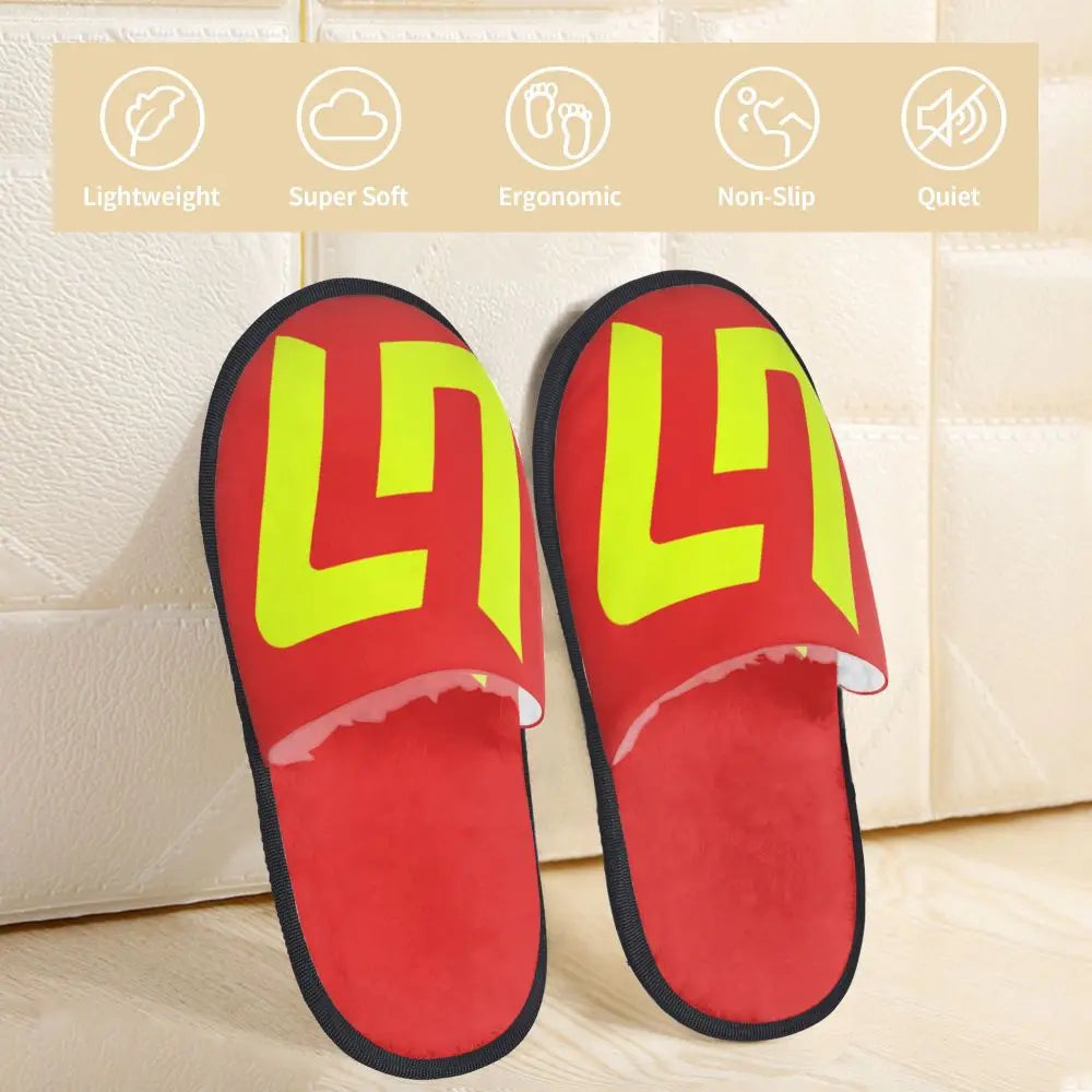 Custom British Lando Norris Racing Driver Guest Slippers for Spa Women House Slipper