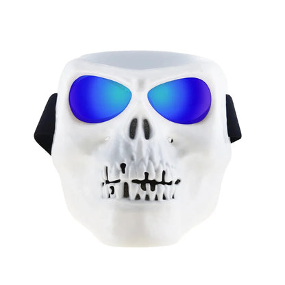 Skull Face Mask With Goggles Motorcycle Dust Masks Helmet Moto Casco Cycling Face Shield HD Cycling Glasses UV400 for Man Womem