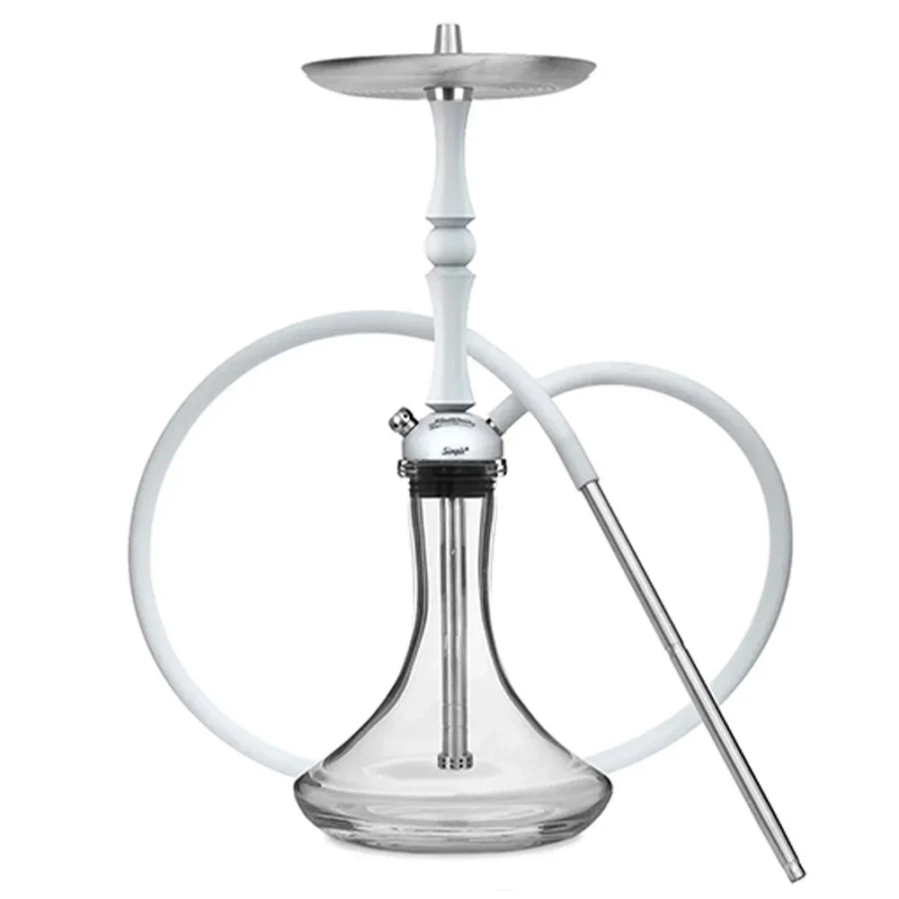 MattPear Simple Hookah Shisha Set 304 Stainless Steel 56cm single tube Large Hookah Shisha Set With Bottle
