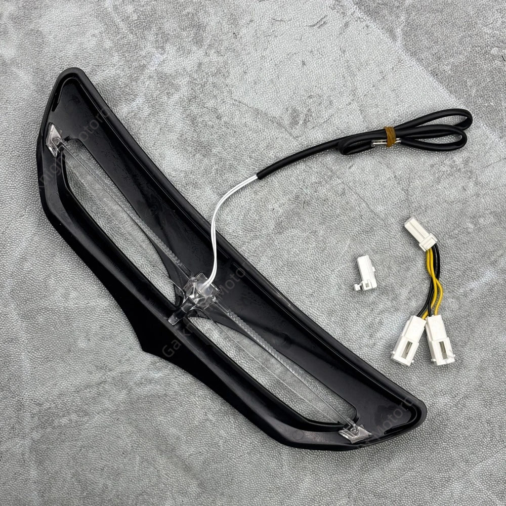 Motorcycle LED Light Batwing Fairing Vent Trim Accent Parts For Harley Touring Electra Street Glide Tri Glide Ultra 2014–2022