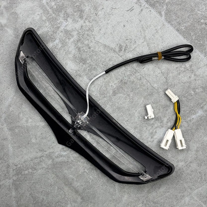Motorcycle LED Light Batwing Fairing Vent Trim Accent Parts For Harley Touring Electra Street Glide Tri Glide Ultra 2014–2022