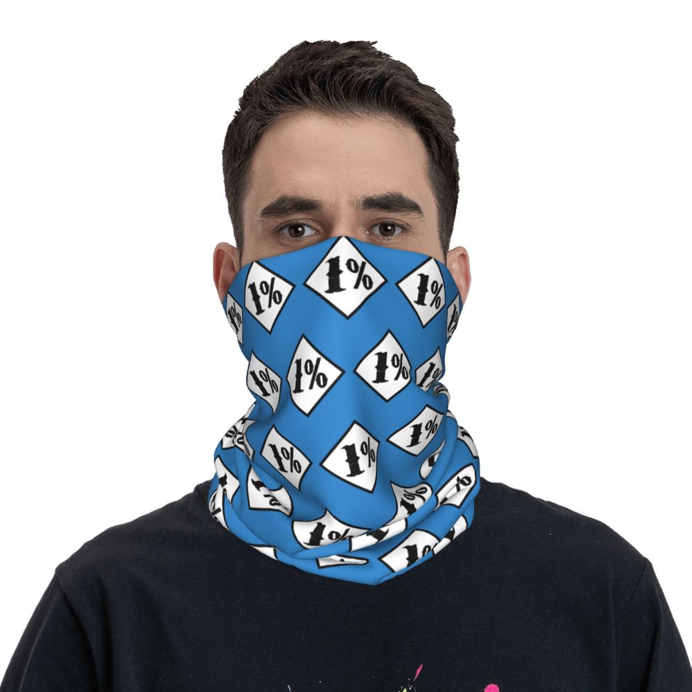 Custom 1 Percenter Essential Sons Bandana Neck Gaiter for Ski Camping Men Women Wrap Scarf TV Show Anarchy Headband Warmer