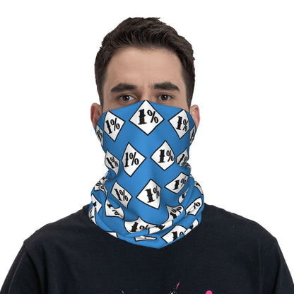 Custom 1 Percenter Essential Sons Bandana Neck Gaiter for Ski Camping Men Women Wrap Scarf TV Show Anarchy Headband Warmer