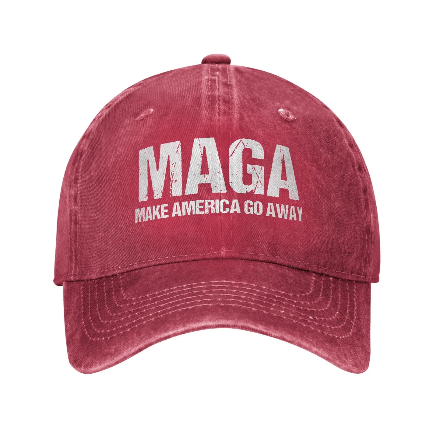 MAGA Make America Go Away  Men Women Baseball Caps Greenland Distressed Denim Caps Hat Classic Outdoor Summer Gift Headwear