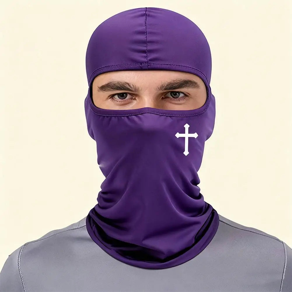 Christian Balaclava Cross Ski Mask Full Face Mask Cover Faith Shiesty Jesus Face Cover Breathable Men Women Sports Motorcycling