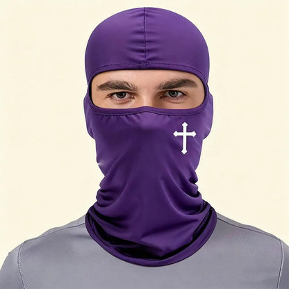 Christian Balaclava Cross Ski Mask Full Face Mask Cover Faith Shiesty Jesus Face Cover Breathable Men Women Sports Motorcycling