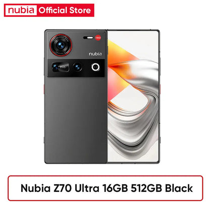 Nubia Z70 Ultra 5G Smartphone Snapdragon 8 Elite Processor 6.85' 144Hz AMOLED Display NFC  Global Version 16GB 512GB