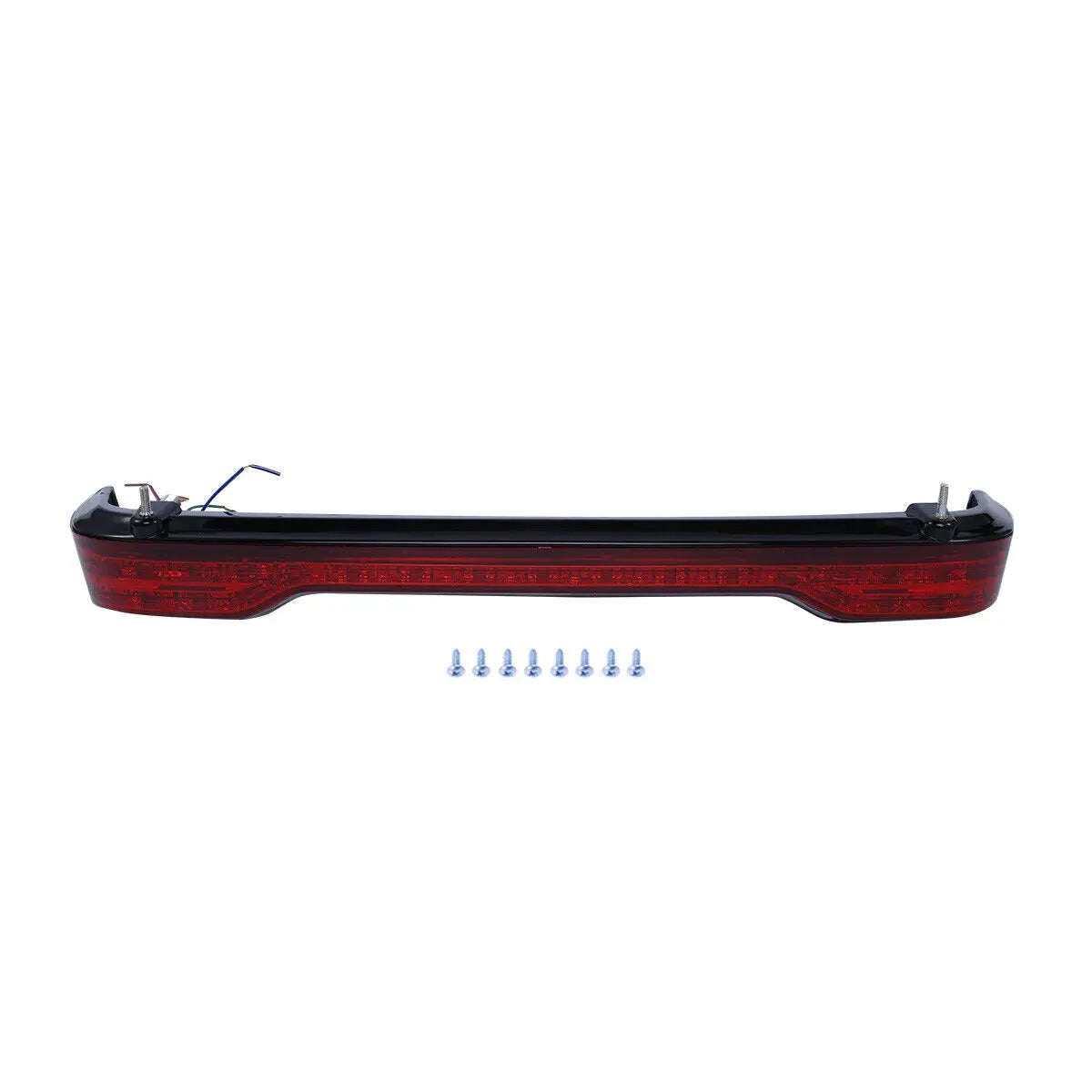 Motorcycle King Trunk Pad Top Rack LED Brake Light For Harley Touring Road Glide 2014-2025