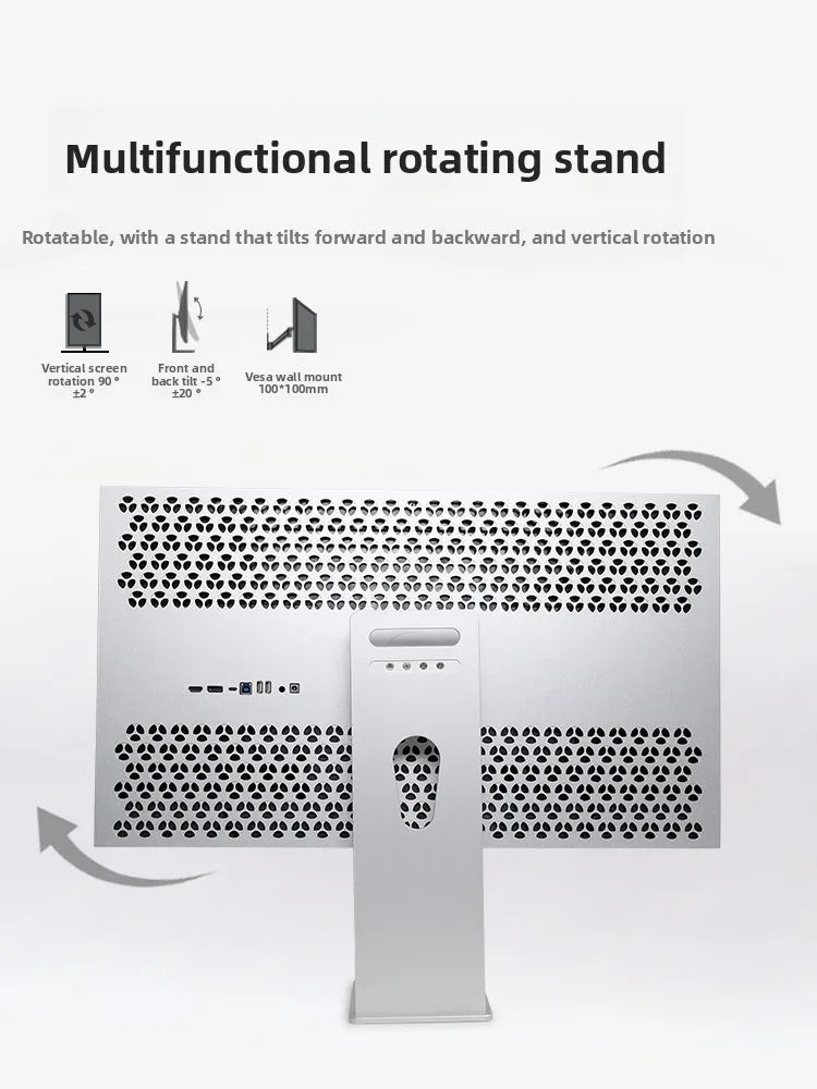 6K/4K monitor 32 ,27inch bezel MAC high definition external gaming computer LG mirror screen design photography vertical screen
