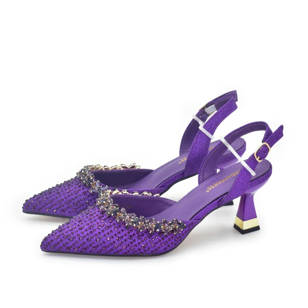 Party Shoe and Bag Set for Women Italy Italian Shoe and Bag Set Designer Wedding Shoes for Women and Bag 2026 Designer Luxury