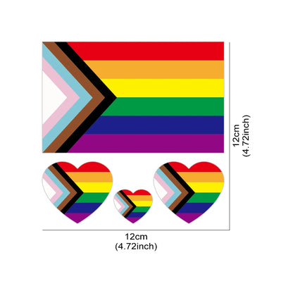 Rainbow Flag Car Sticker Tuning Accessories Window Bumper Funny Body Styling Intersex Inclusive Pride LGBT PVC  Waterproof Vinyl