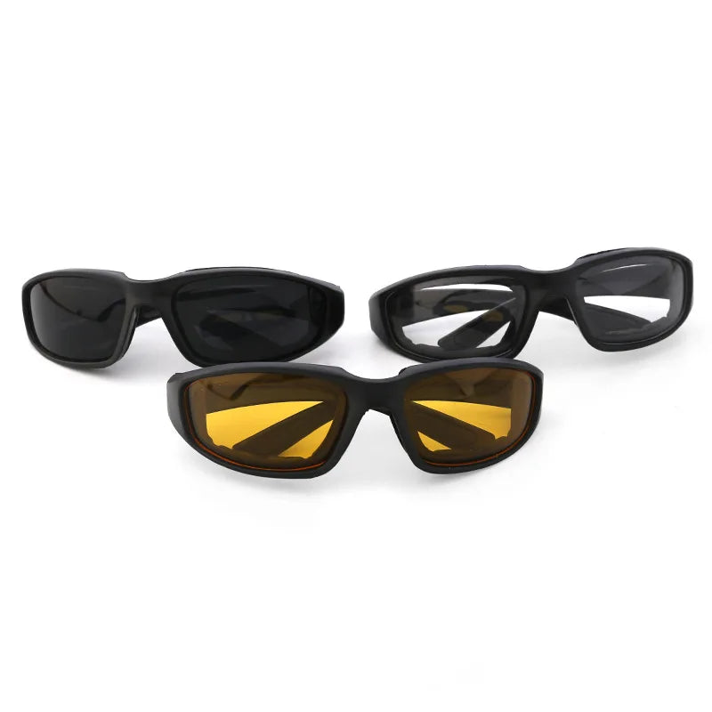 Outdoor UV Protection Goggles Padded Goggles Anti-UV Unisex Sports Sunglasses Eyewear Motorcycle Riding Glasses for Adventurers