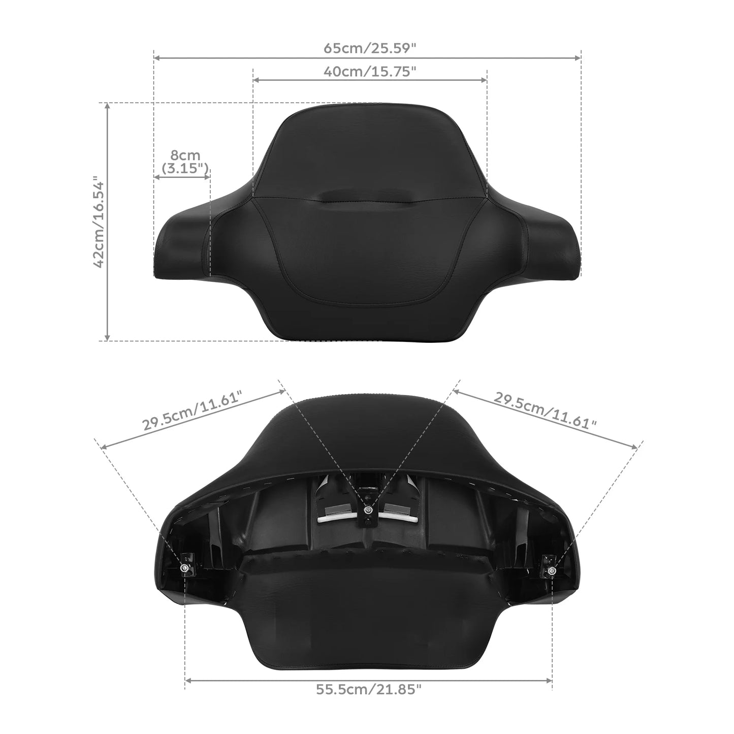 Motorcycle Wrap-around Chopped Pack Backrest Pad For Harley Touring  Road King Electra Street Glide 2014-2025 2019