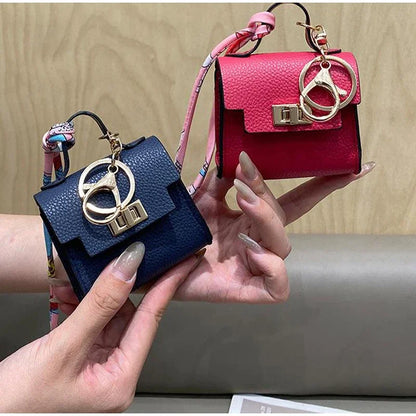 Mini Bag Pendant Small Keychain Case Bag Hanging Accessory Cute Earphone Storage Bag Pendant Keychain Bag Pendant Decoration