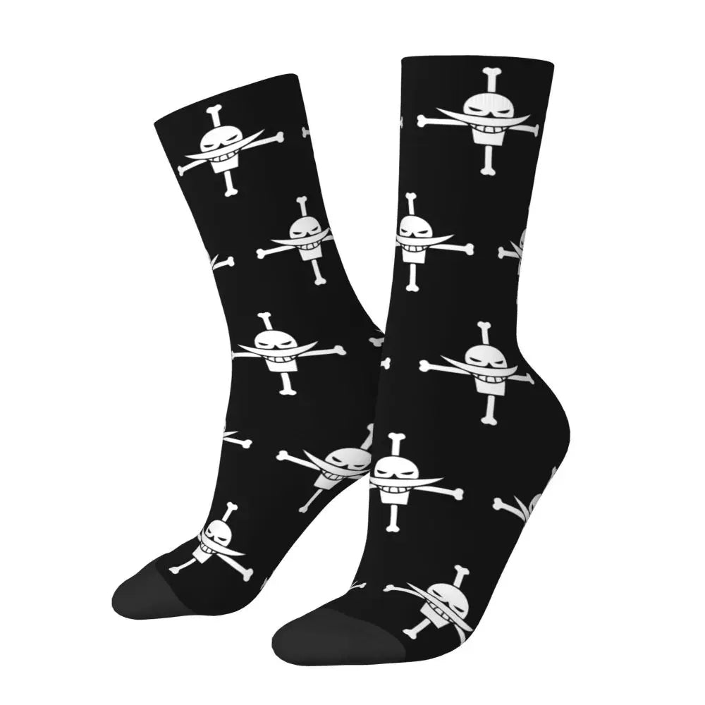 Fashion Men's Socks Harajuku Tony Tony Choppers Sock Luffys Zoros Trafalgar Law Anime Women's Socks Spring Summer Autumn Winter