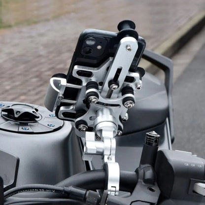 2025 Upgraded Shock Absorbing Phone Holder Mount for Motorcycle Bicycle Alloy Rotary Adjustment Navigation Bracket Universal Fit