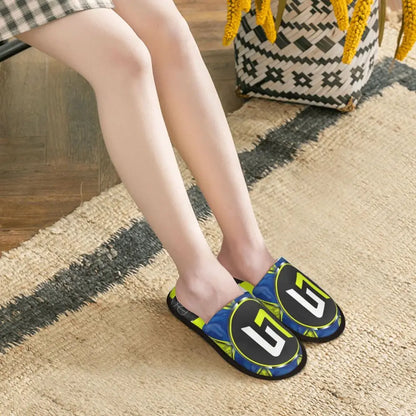 Custom British Lando Norris Racing Driver Guest Slippers for Spa Women House Slipper