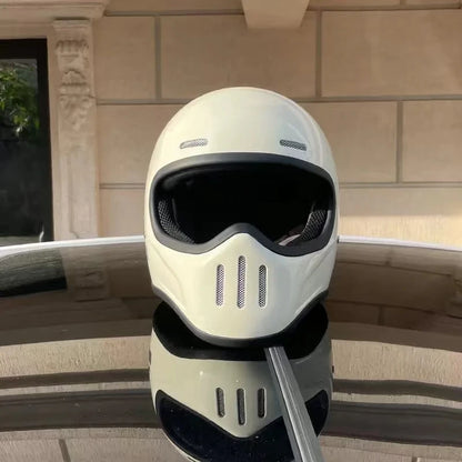 ORZ NEW Motorcycle FBR Full Face Retro Helmet Tokyo Style Motorcycle Casco Moto Japan TT Helmets Fiberglass With Clear Visor
