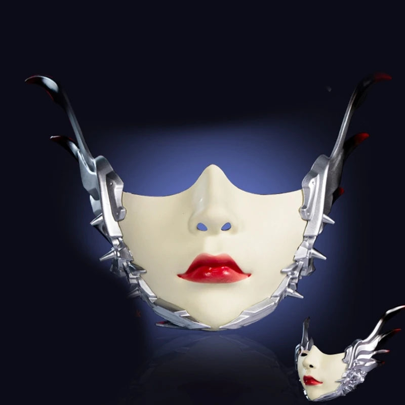 Unisex Masquerade Mask Beauty Mask Cosplay Mask Mechanical Half Face Mask for Carnival Halloween Dress up Party Mask