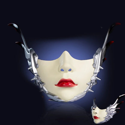 Unisex Masquerade Mask Beauty Mask Cosplay Mask Mechanical Half Face Mask for Carnival Halloween Dress up Party Mask
