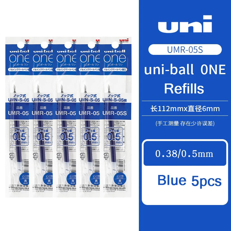 uni-ball one Mitsubishi Limted Gel Pen,Black/Red/Blue/Navy Blue Core Black Technology Signing Canetas for homework,test,meeting