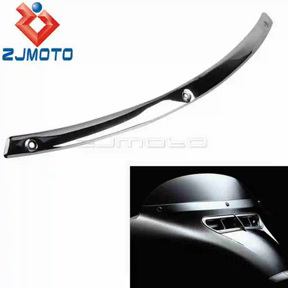 Steel Motorcycle Front Windshield Trim W/ Rubber Gasket For Harley Electra Street Tri Glide Touring Windscreen Strips 1996-2013
