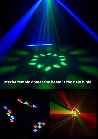 150W Moving Head Disco Lights for Parties Beam Strobe Light DJ Equipment RG Laser DMX/Remote Control/Auto Stage Effect DJ Set