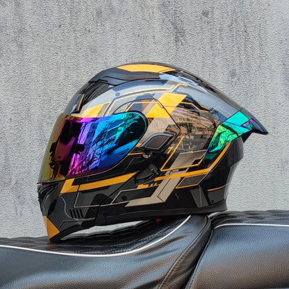 ORZ Motorcycle helmets Double Visors Modular Flip Up helmet DOT approved Full face casque moto racing Motocross helmet DOT
