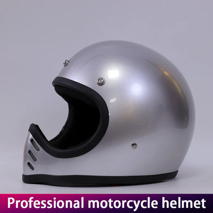 Motorcycle helmet Japanese retro cruise tip glass fiber reinforced plastic helmet motorcycle full helmet