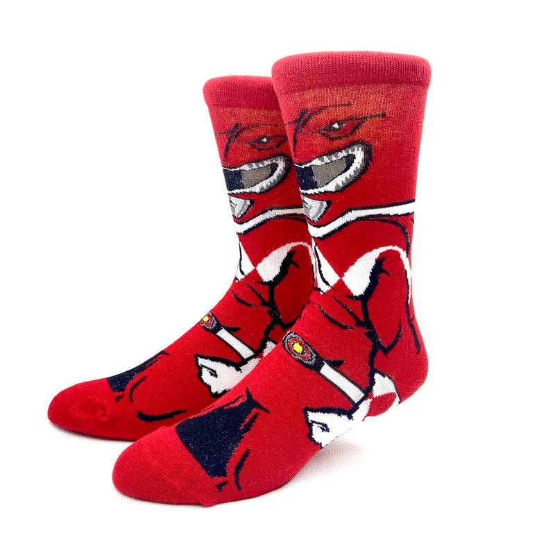 2023 New Anime Marvel Men Socks Long Sock Men‘s Knee-High Couples cosplay Sock Personality Hip Hop Harajuku Funny Sock for Women
