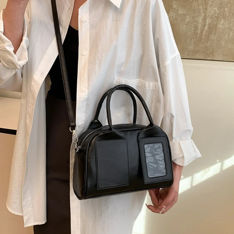2025 New Y2K Harajuku Shoulder Bag Women Korean Transparent Ita Bag Crossbody Bag Female Japanese Designer Trend Handbag Purse