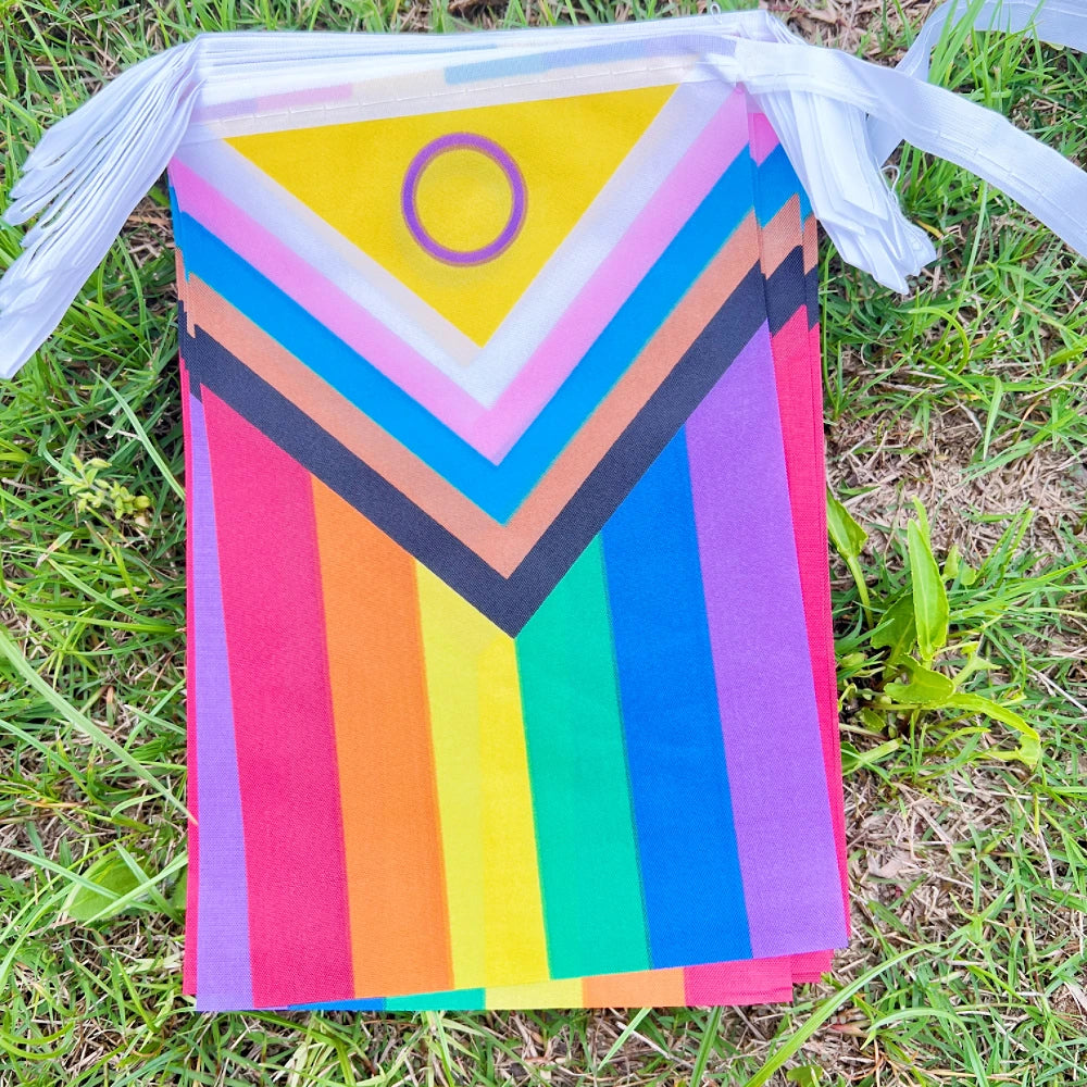 rainbow Flags 14x21cm20pcs /set gay pride rainbow Peace Flag Pride Flag