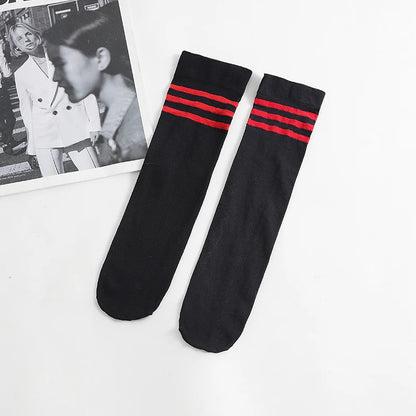 Spring/autumn over the knee socks kids baby girl Boy Football Stripes velvet school dance long toddler stocking calcetines rayas