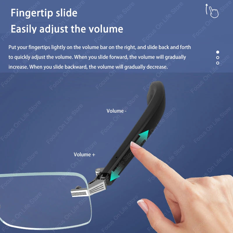 Smart Bluetooth Glasses Wireless Headphones Polarized Glasses Super Long Standby Call Audio Voice Assistant Smart Glasses