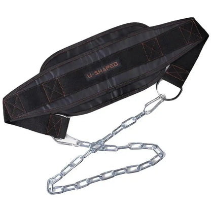 Useful Thicken Weight Lifting Belt With Chain Dipping Belt For Pull Up Chin Up Kettlebell Barbell Fitness Bodybuilding Gym Belt