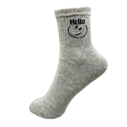 1/4 Pairs Woman Cotton Socks For Women Cotton Female Socks Set Woman Colorful Lady Socks Letter Printed Sock