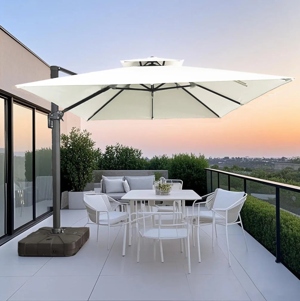 Outdoor parasol villa courtyard garden leisure home balcony sun protection waterproof cafe Roman umbrella wholesale