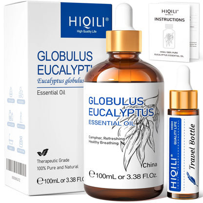 HIQILI Essential Oil Rose Geranium Lavanda Citronela Tea Tree vanille Body Oil Face Skin Care Massage 100ML/3.38fl.oz