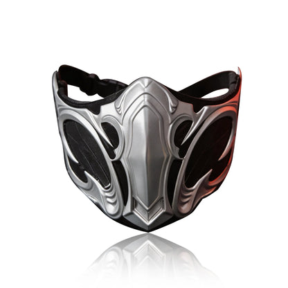 Mortal Kombat Mask Cosplay Sub-Zero Scorpion Half Face Resin Masks Halloween Carnival Dress Up Party Costume Props Deluxe