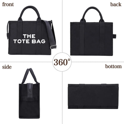 THE TOTE BAG Designer Fashion Handbag Shoulder Strap Crossbody Handbag Adjustable Large Capacity Canvas Women's Bag