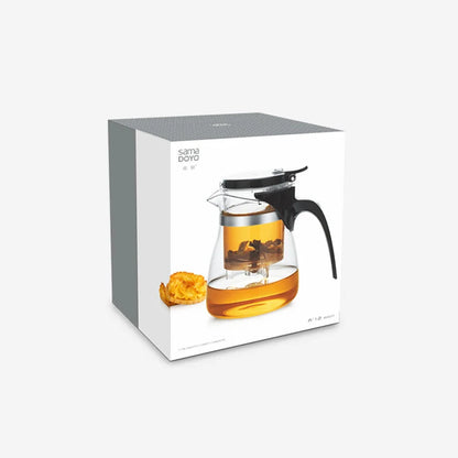 SAMADOYO elegant cup insulation separation bubble teapot heat-resistant glass teapot simple filter tea cup