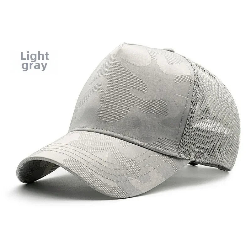 Summer Quick Drying Deeper Baseball Caps for men  Camouflage Big Size Mesh Breathable Dad Hat  Plus Size 65cm  Snapback Caps