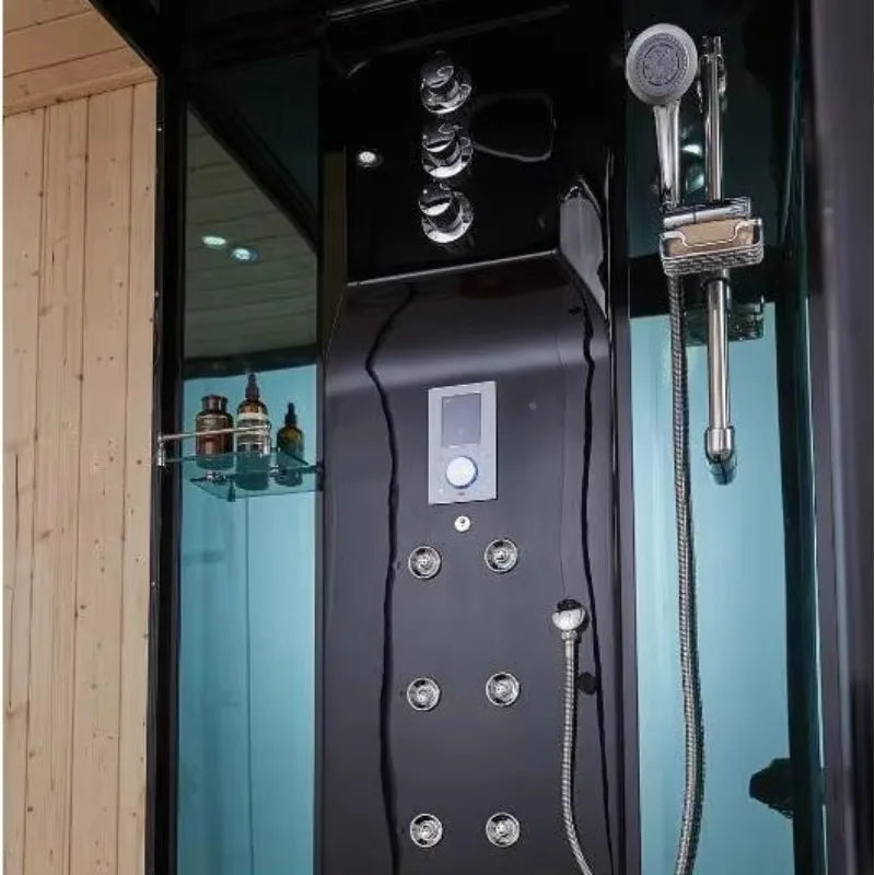 Customization Modern Design Dry Sauna Steam Shower, Indoor Luxury Bathroom Wooden Steam and Sauna Combination Room