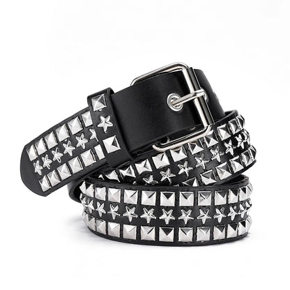 New Fashion New Bronze Bullet Belt Metal Belt Men And Women Punk Hardware Jeans Belt Y2K Belt Designer Belt Women's Belt