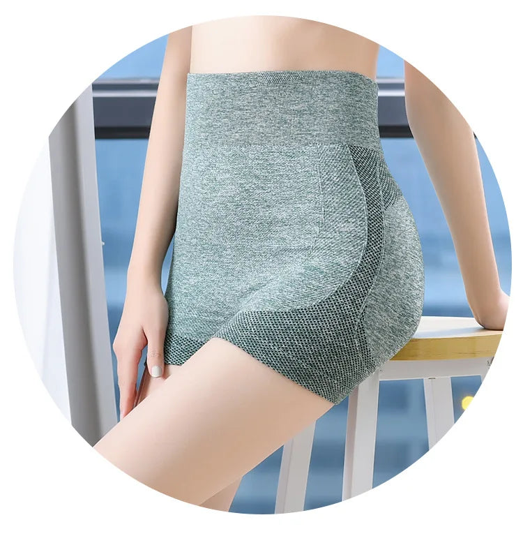 High Waist Fitness Pants for Women Seamless Stretch Shorts for Sports Cycling Internet Famous Peach Hip Yoga Shorts Lady Clothes