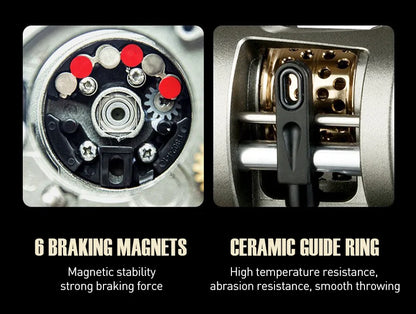SEASIR JH All METAL Drum Baitcasting Reel CNC Machining Technology 9+1BB Max Drag 7kg Saltwater Fishing Reels