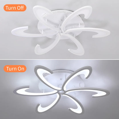Modern Ceiling Lamp Indoor Acrylic Lustre For Bedroom Living Dining Room Kitchen Led Chandelier RC Dimmable Pendant Light Decor