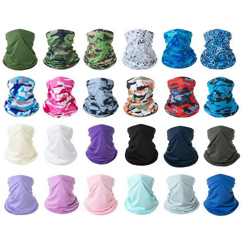 Summer Cycling Face Mask Motorcycle Balaclava Mask Uv Protection Scarf Men Women Bandana Neck Cover Outdoor Fishing Hiking Golf