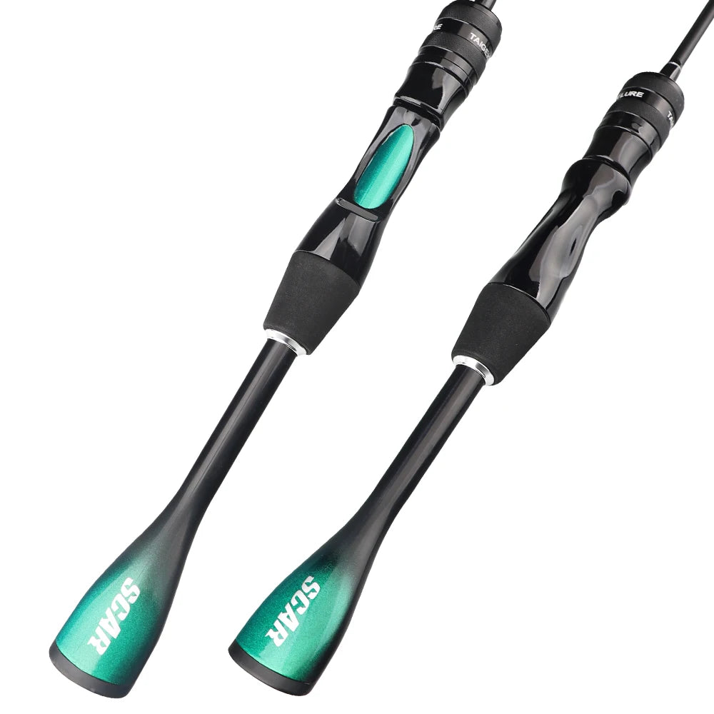 FISHINGFANS ORCA ULTRALIGHT UL SOLID TIP TAPERED HANDLE TROUT LAKE RIVER SPINNING CASTING FISHING ROD